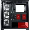 Caixa LC-Power MidiTower 715B preta USB3.2/Áudio sem fonte de alimentação SEAMLESS_X (LC-715B-ON)