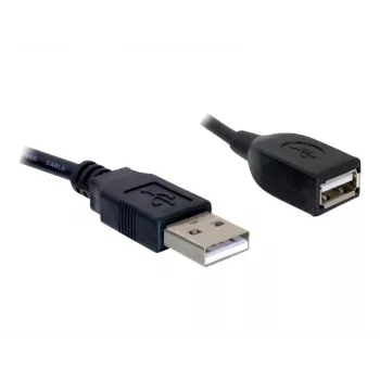 Cabo de extensão USB 2.0 DeLOCK 82457 0,15 m preto