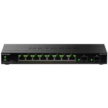 NETGEAR GS310TPv2 Gerido L2/L3 Gigabit Ethernet (10/100/1000) Power over Ethernet (PoE) de secretária preto