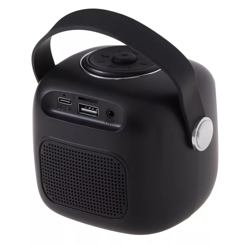 Altifalante mono portátil Adler AD 1199B – sem fios, bateria integrada, até 8 h, botões, preto/cinzento