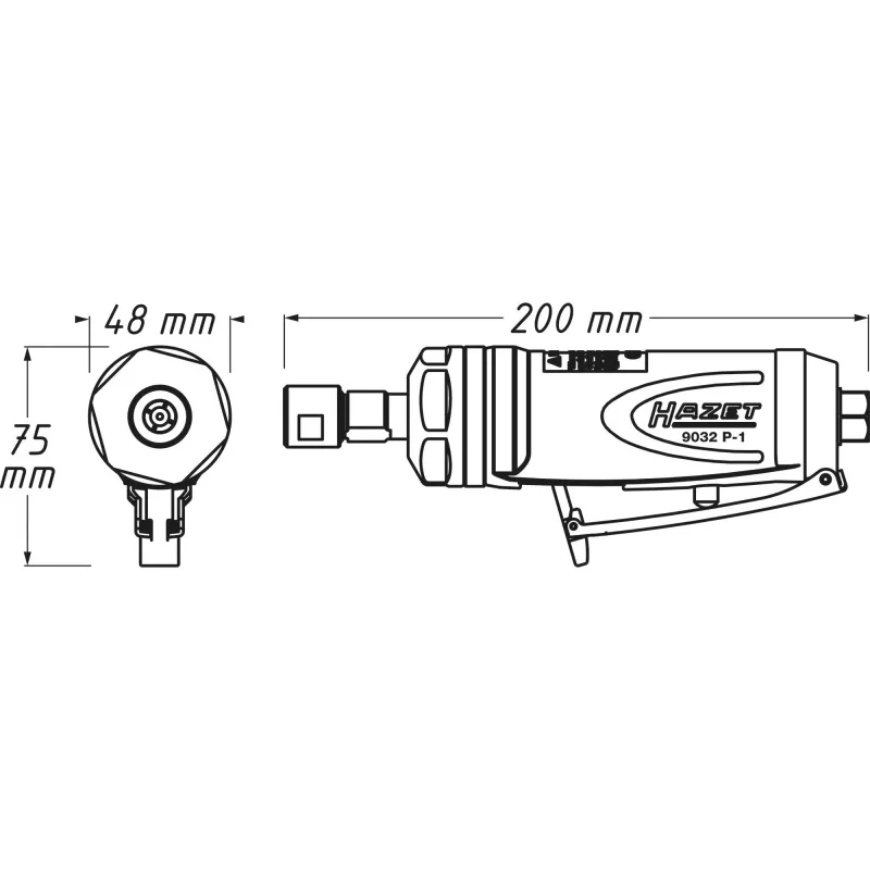 Chave de impacto HAZET 9032P-1