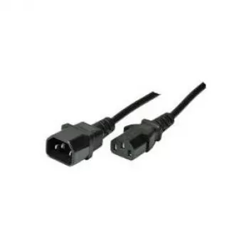 Cabo ShiverPeaks 2,0 m C13 - C14 preto 2 m conetor fêmea C14 conetor fêmea C13