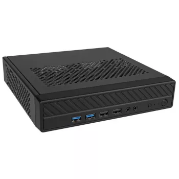 Akasa Cypher MX3 - Mini-Tower - PC - SGCC - preto - Thin Mini-ITX - disco rígido - fonte de alimentação (A-ITX38U3-M1B)