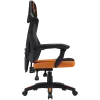 Cadeira gaming CANYON Wave MCH02 — encosto em mesh, design ergonómico, preto/laranja