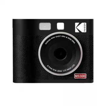 Máquina fotográfica instantânea Kodak Mini Shot 3 Era – preta, tecnologia de impressão 4Pass