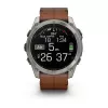 Garmin Fenix 8 3,56 cm (1,4) AMOLED 51 mm Digital 454 x 454 Pixel Ecrã tátil Titânio Wi-Fi GPS (Satélite)