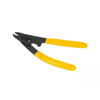 Descascador de fibra ótica Extralink CFS-3 para fibras de 2–3 mm, 0,9 mm e 0,125 mm, preto/amarelo