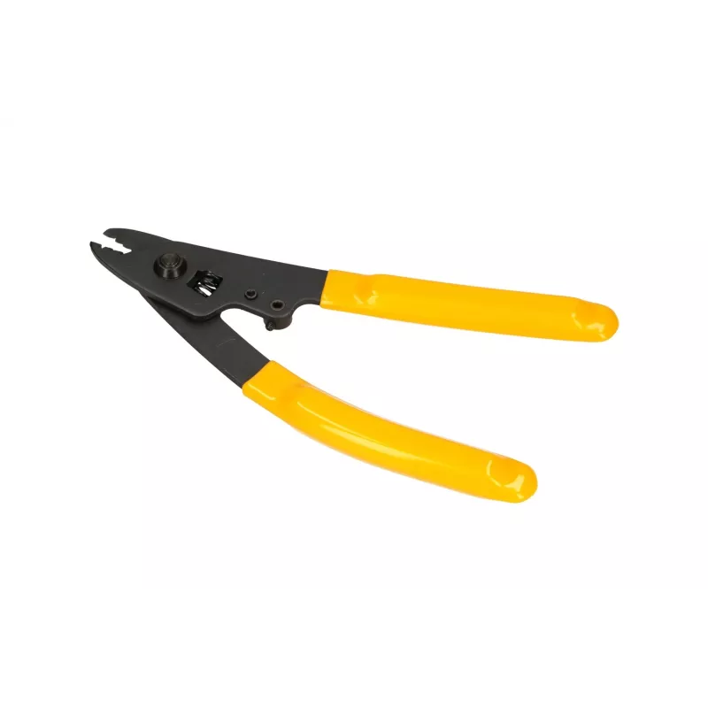 Descascador de fibra ótica Extralink CFS-3 para fibras de 2–3 mm, 0,9 mm e 0,125 mm, preto/amarelo