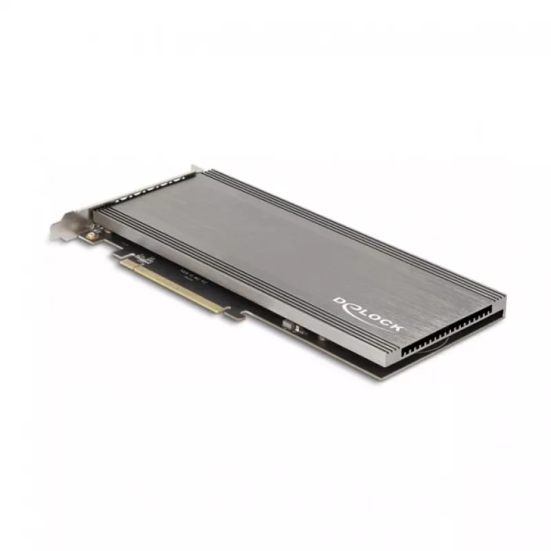Placa DeLOCK PCI Express 4.0 x16 para 4 x NVMe M.2 Key M internos com dissipador e ventoinha