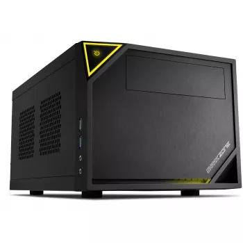 Caixa para PC Sharkoon SHARK ZONE C10 Mini-ITX preto, amarelo