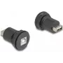 DeLOCK conector de encastrar USB 2.0 Type-B para Type-A preto 66744