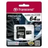 Memória flash Transcend 64 GB MicroSDXC UHS-I TS64GUSDU1