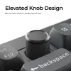 Teclado mecânico Keychron V3 Ultra 8K — com fios e Bluetooth, layout QWERTY, RGB LED, preto