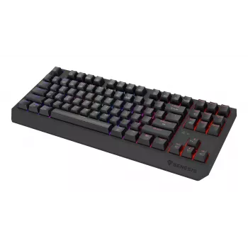 Teclado Gaming GENESIS Thor 230 TKL USB + RF Wireless + Bluetooth QWERTY US English preto