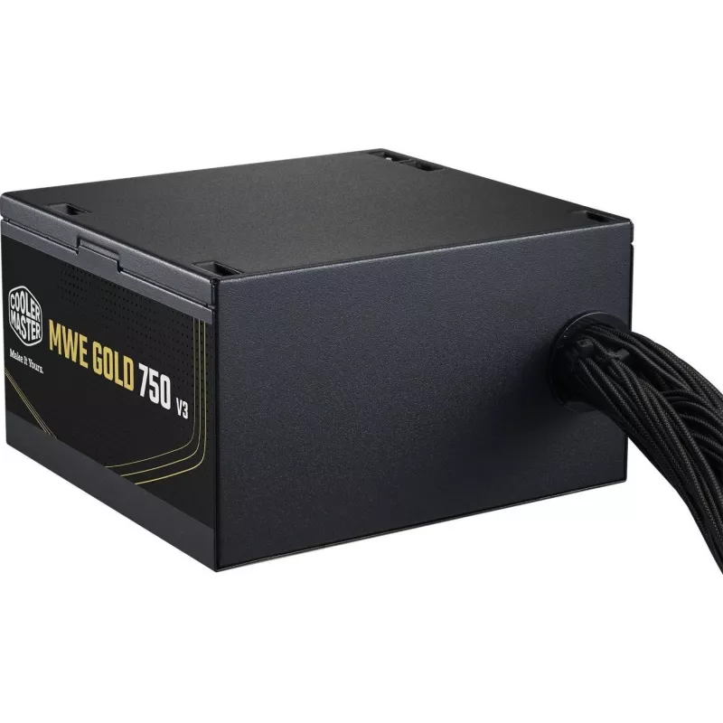 Fonte de alimentação Cooler Master MWE GOLD 750v3 ATX 3.1 750W 80 PLUS Gold não modular, 6x SATA, 4x 6+2 PCIe, 2x 4+4 EPS