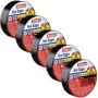 Conjunto de fita isoladora Iso Tape 15 mm x 10 m 5 rolos preto (56192-00502-23)