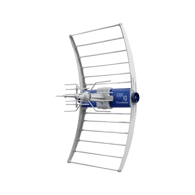 Antena de TV DVB‑T/T2 ASR IQ 5G 700 PROTECTED 2023 com fonte de alimentação ZZA‑7 da Telkom Telmor