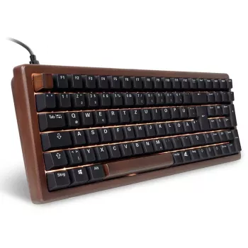 Teclado Sharkoon SGK50 S2 Home USB QWERTZ alemão Wood
