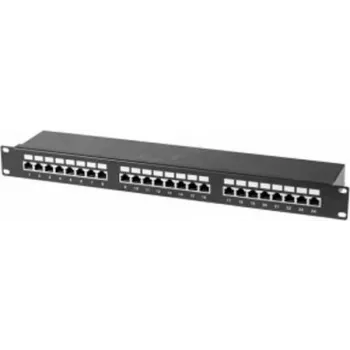 Patch panel Tecline 257310 1U Cat6 U/FTP preto