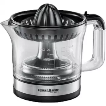 Rommelsbacher espremedor de citrinos, 30 Watt, 0,6 litros, rotação à direita/esquerda, dois cones de espremer (ZP 50)