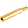 Ficha jack mono 6,3 mm ShiverPeaks 50800-G banhada a ouro