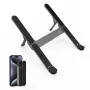 Suporte compacto dobrável para portátil SODI — cinzento, suporte de portátil ajustável portátil