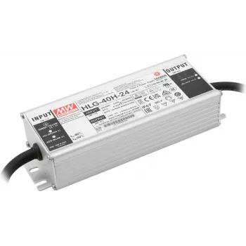 Fonte de alimentação LED Mean Well 40W 24V IP67 – driver de tensão constante para fitas LED e iluminação