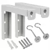 Maclean MC-923 Conjunto de 2 suportes para telas de projeção, carga máxima 25 kg (para o conjunto), aço