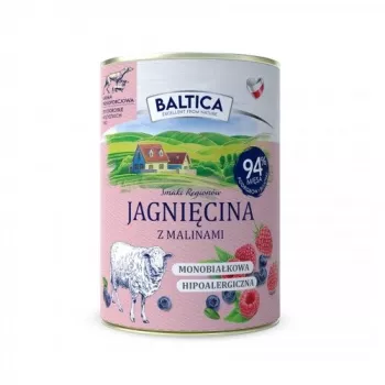 BALTICA regionale Aromen borrego com framboesas - comida húmida para cães - 400g
