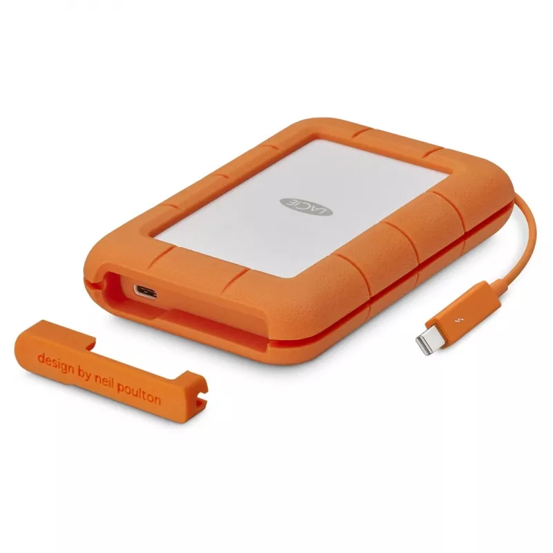 Disco externo LaCie Rugged USB-C 5 TB USB Type-C 3.2 Gen 1 (3.1 Gen 1) cinzento amarelo