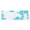 Conjunto de teclas Ducky, PBT, ISO (DE) - branco/azul