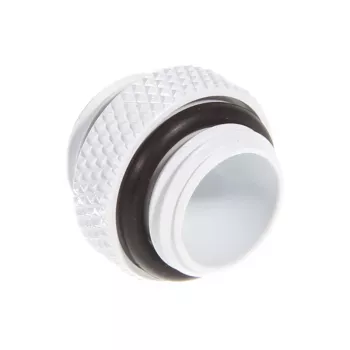 Adaptador Bitspower reto, rosca macho G1/4 – rosca macho G1/4, branco (BP-DWWP-C42)