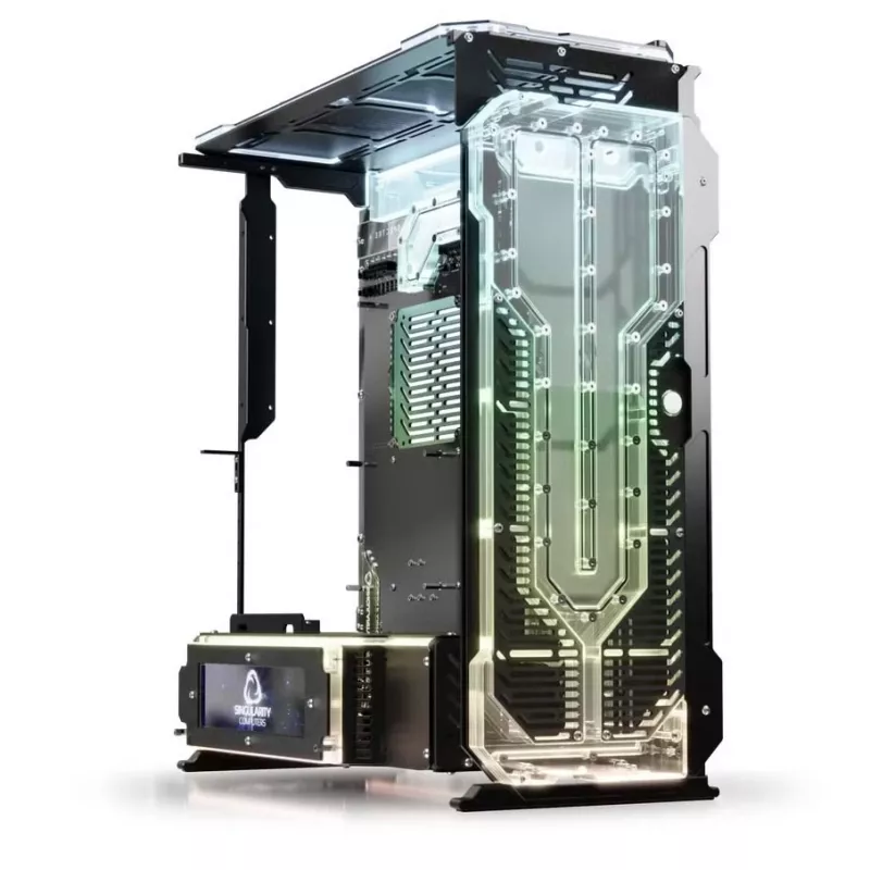 Painel frontal para caixa de PC Singularity Spectre 4 Elite, acrílico transparente
