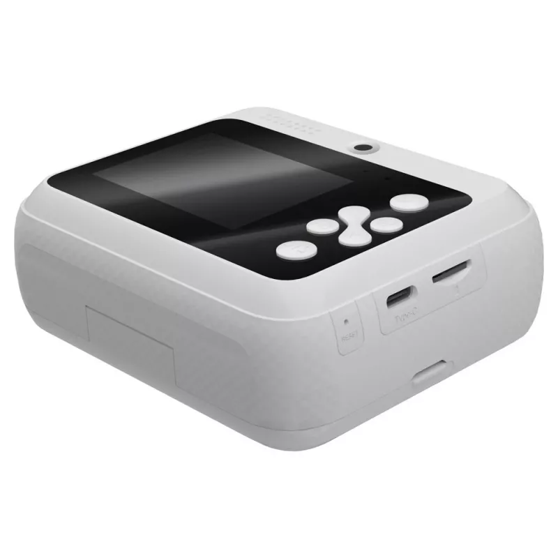 Máquina fotográfica instantânea SAVIO AN-01 para crianças, branca, LCD 6,1 cm (2,4″), MicroSDHC até 32 GB, USB-C, bateria 1200 mAh, sem flash incorporado