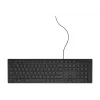 Teclado com fio de tamanho completo Dell KB216 — layout QWERTY nórdico, preto, USB