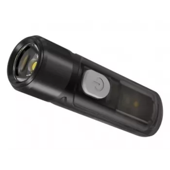 Lanterna de mão Nitecore TIKI LE — 300 lm, recarregável por USB, policarbonato, IP66, resistente a impactos, 10,5 g, 55 mm, preta