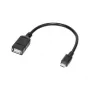 Logilink - Adaptador USB OTG para smartphones - USB Type-A (B) - Micro-USB Type-B (S) (USB 2.0) - 0,20 m - preto (AA0035)