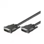 Cabo DVI-D FullHD Wentronic Goobay Dual Link, preto, 5 m - ficha DVI-D Dual-Link (24+1 pinos) macho > ficha DVI-D Dual-Link (24+1 pinos) macho (68084)