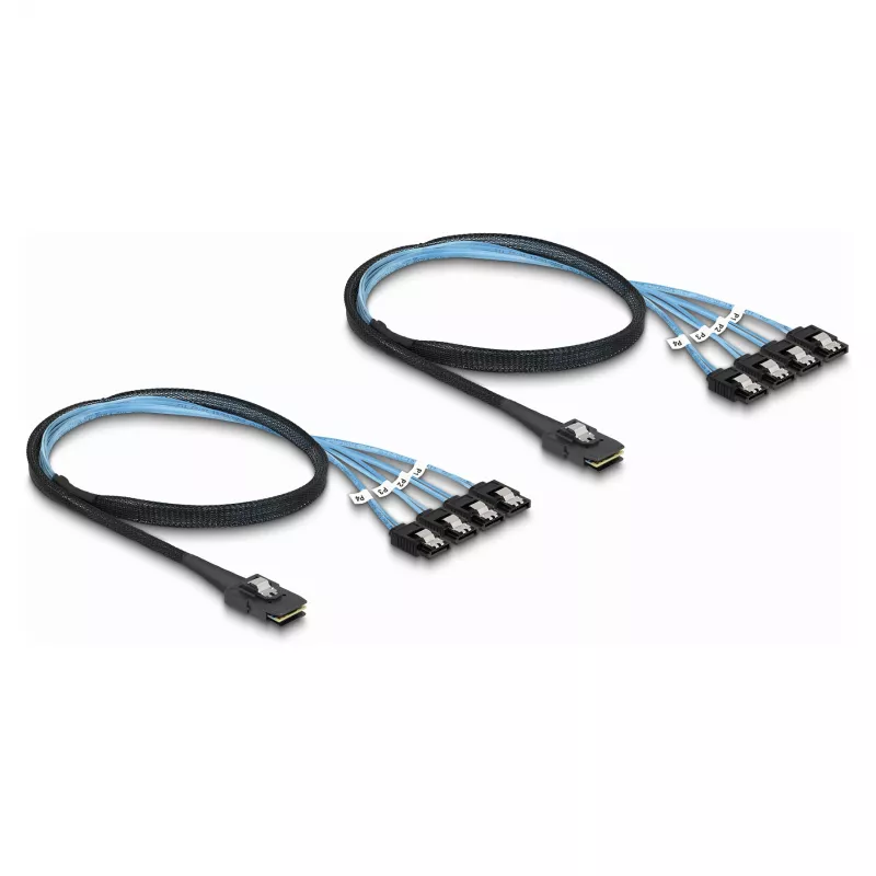 Conversor DeLOCK M.2 2280 Key B+M macho para 8 x SATA