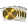 Capas protetoras duplas para CD/DVD Hama, 50 unid., branco, 2 discos