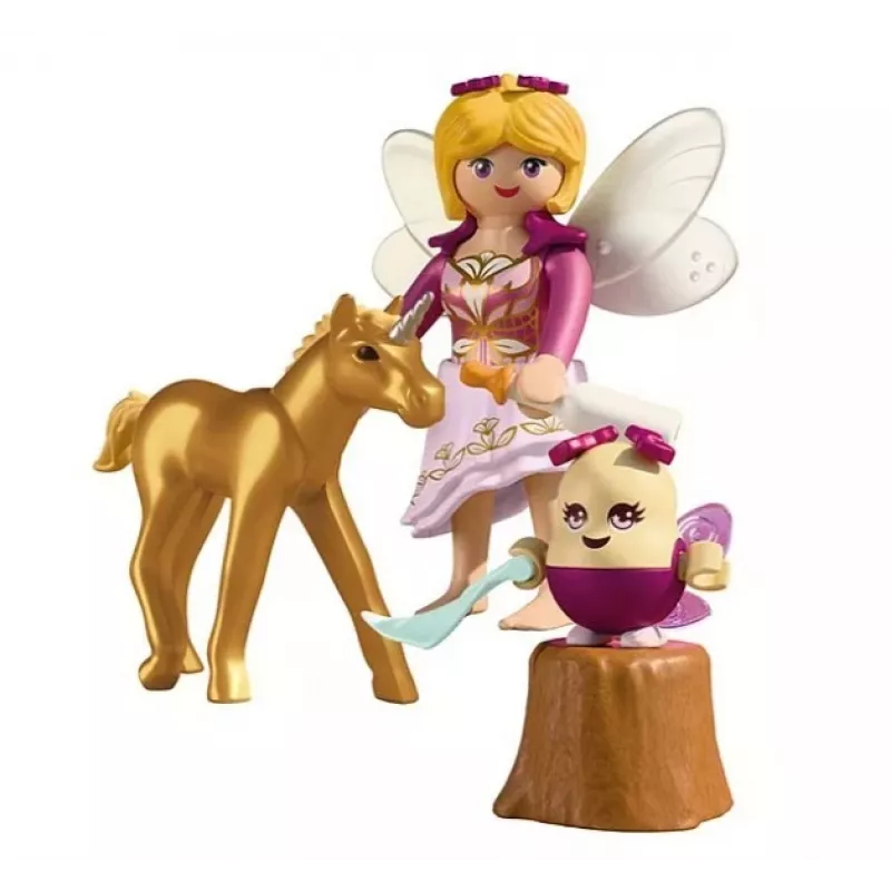 71844 Magic Unicorns: Potro de unicórnio dourado com fada
