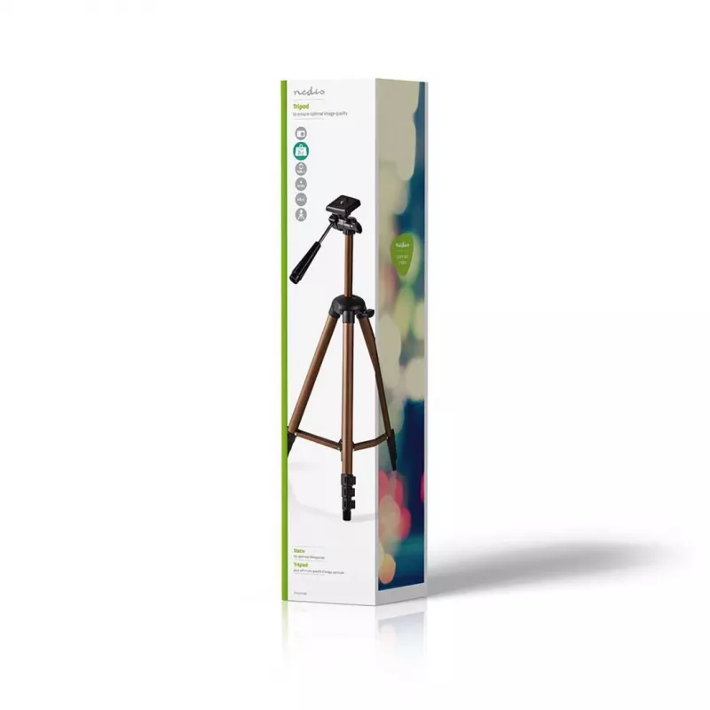 Tripé Nedis TPOD2100BZ universal 3 pernas bronze, prateado