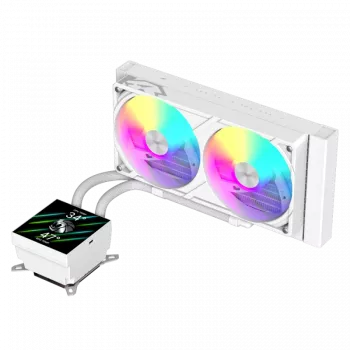Refrigeração líquida para CPU Gamemax | GLACIER 240 LCD WH | Intel, AMD