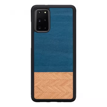 Capa para telemóvel Man and Wood Galaxy S20+ Denim preto — capa de proteção para Samsung Galaxy S20+