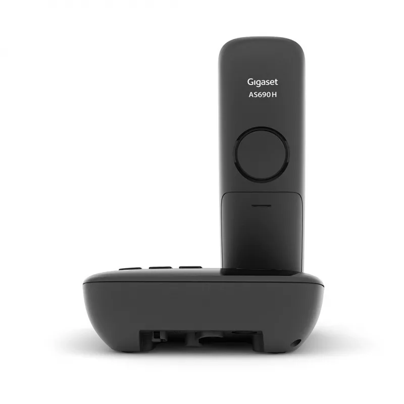 Telefone analógico/DECT Gigaset AS690A com identificação de chamadas preto