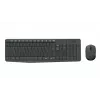 Logitech MK235 conjunto de teclado e rato sem fios durável em cinzento