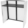 Suporte DJ Omnitronic Compact Mobile 32000025 com capa, estação de trabalho portátil dobrável para controlador e portátil