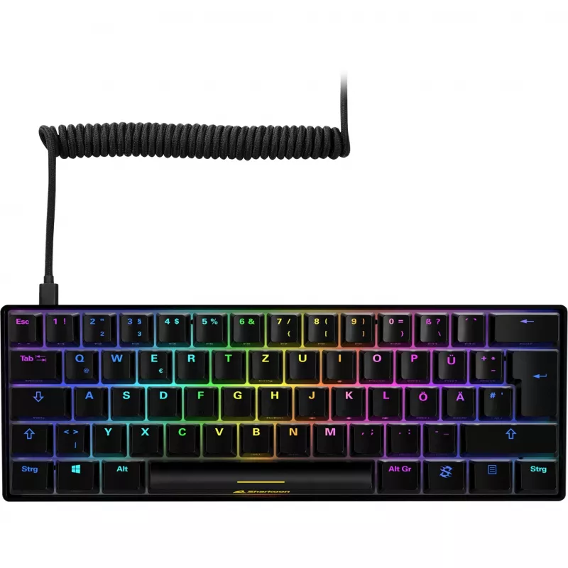 SKILLER SGK50 S4, teclado gaming preto, layout PT, Kailh Red