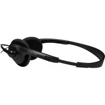 Logilink HS0052 - Headset - On-ear - com fios - ficha jack 3,5 mm - preto (HS0052)