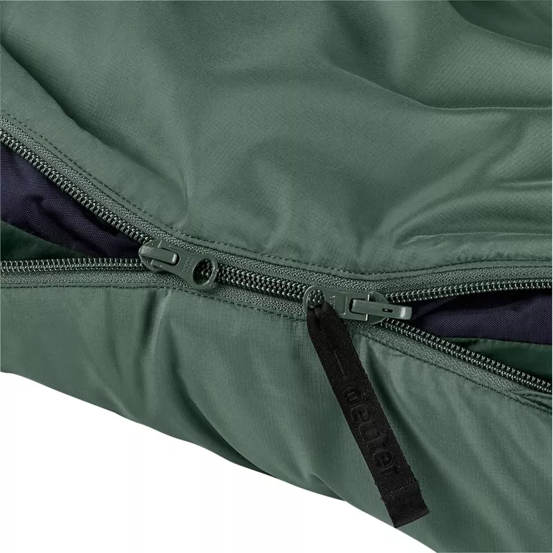 Saco-cama tipo múmia DEUTER Orbit SL +5 °C / 41 °F — 750 mm de largura, 480 mm de profundidade, Ripstop-PES, verde